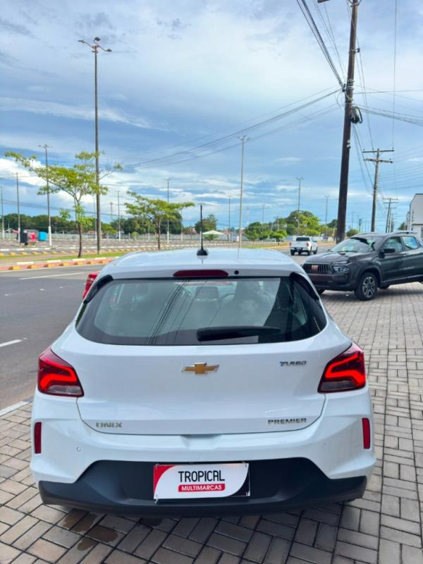 Chevrolet - 1.0 TURBO FLEX PREMIER AUTOMÁTICO - Branco - 4 - Tropical Multimarcas - Nossa Marca é Confiança!
